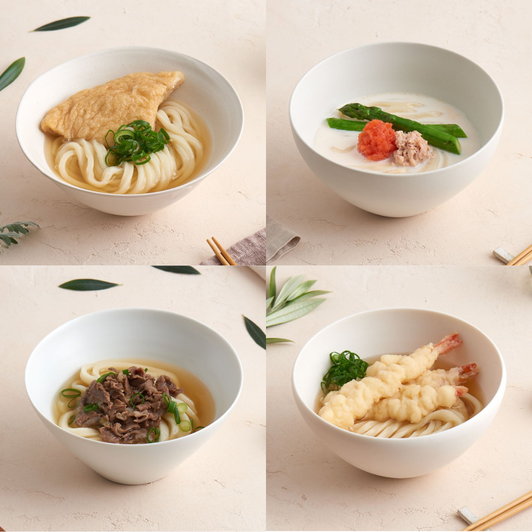 明太クリーム入り4種の食べ比べセット – THE SANUKI NOODLE