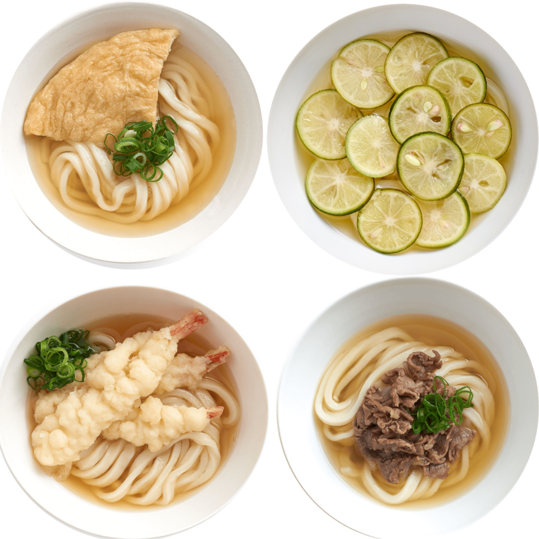 すだちうどん入り4種の食べ比べセット